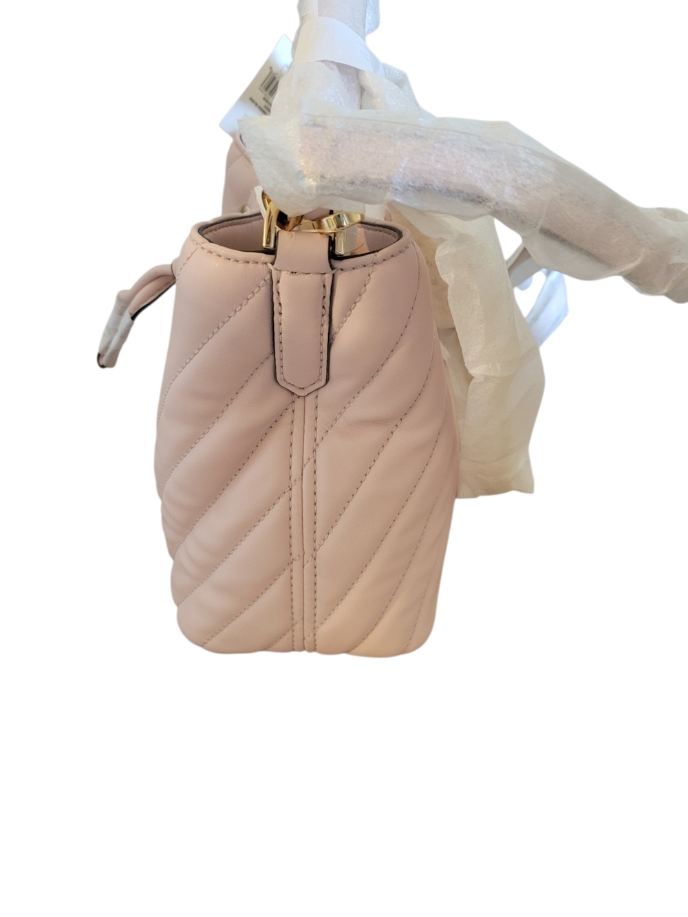 Michael Kors Suri Small Quilted Crossbody Bag in Pink - Picture 13 of 14